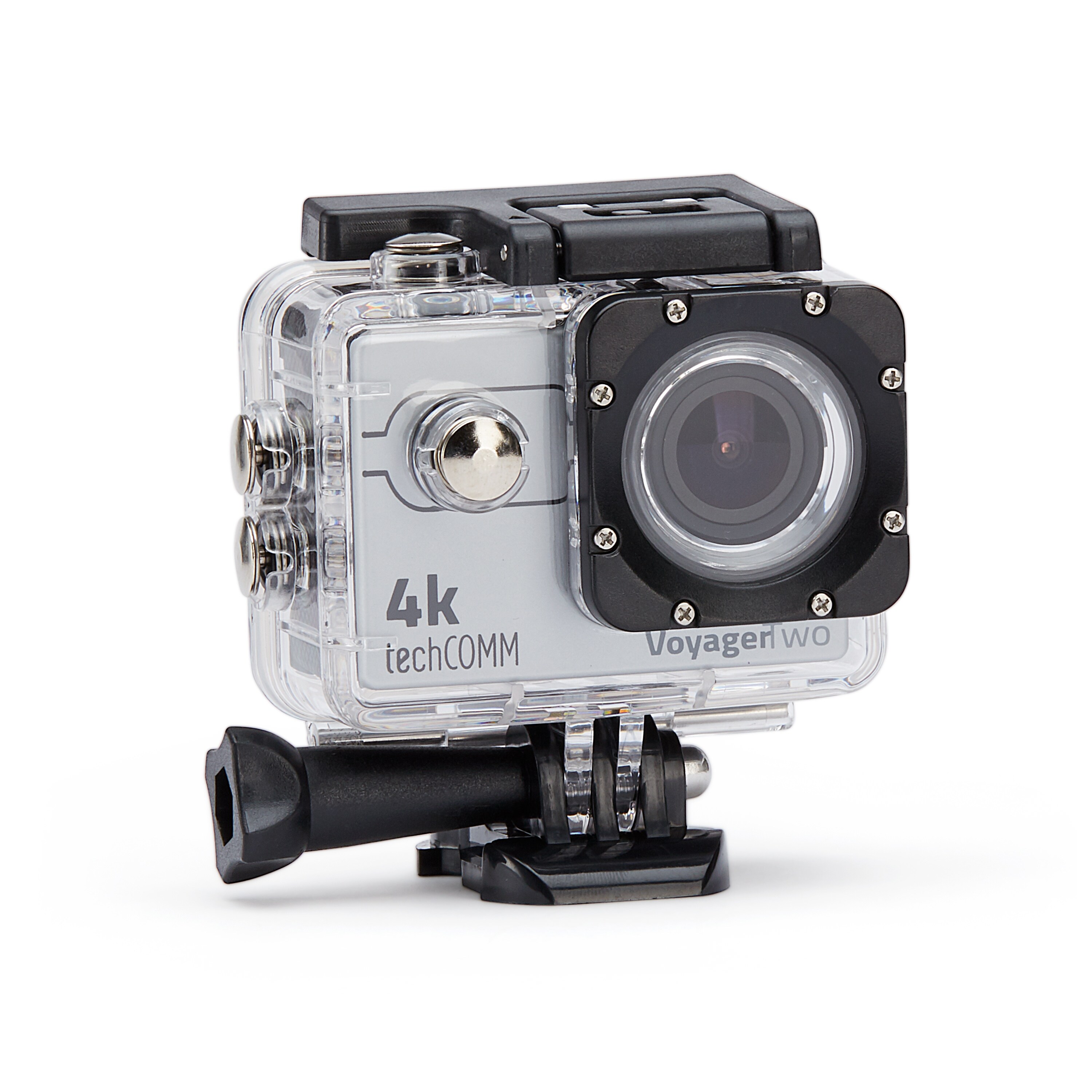 Shop Techcomm Voyager Two 4k Sports Action Wi Fi Camera With 16mp Sony Cmos Sensor Waterproof Case And 170 Degree Wide Angle View Overstock 18504516