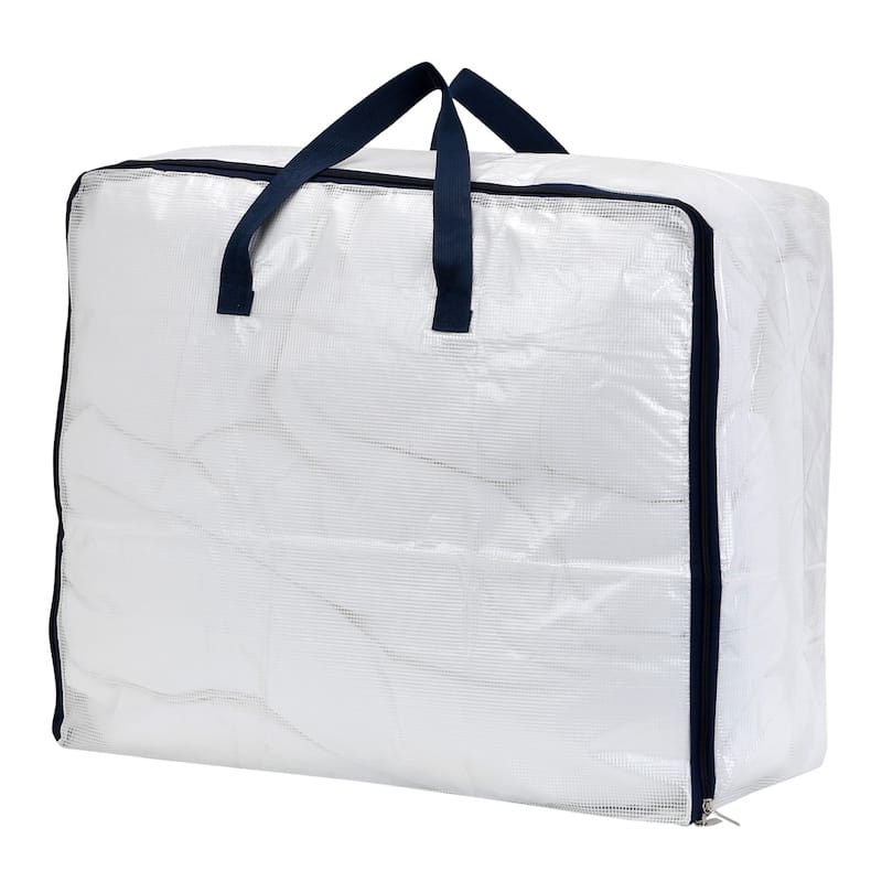1 Pack Clothes Storage Bags with Handles, Moving Bags for Organizing Clothing, Comforters, Closet Organizers 23.5*19.5*10in