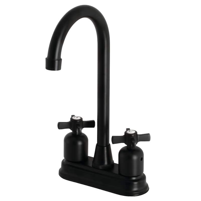 Kingston Brass Millennium 4 in. Centerset Bar Faucet - Matte Black