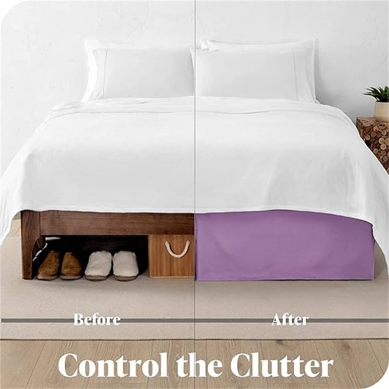 Pleated bed skirt