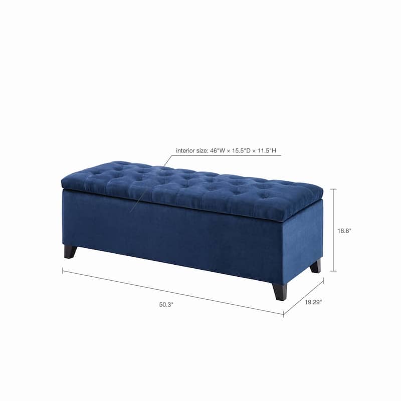 Tufted Top Soft Close Storage Bench