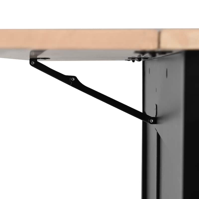 Rolling Kitchen Cart Drop-Leaf Kitchen lsland with Sliding Barn Door