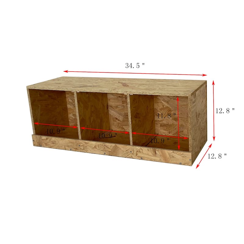 Zylina Best Rest Triple Nesting Box - N/A - 35x13x13