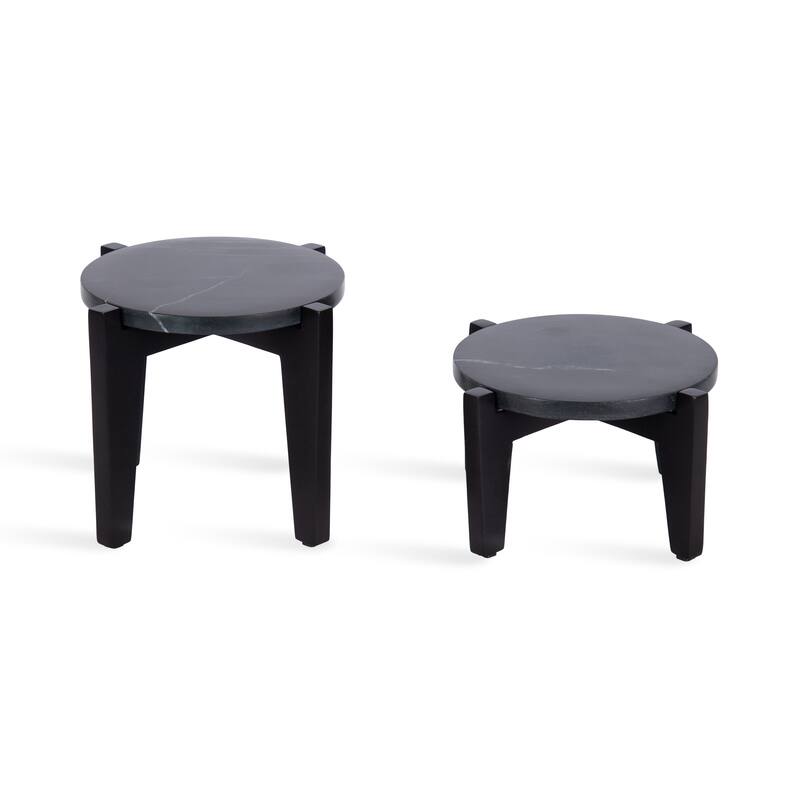 Kate and Laurel Icelyn Round Plant Stand Set