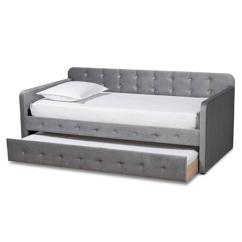 Jona Modern and Contemporary Transitional Daybed with Trundle