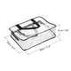 preview thumbnail 2 of 7, 2Pcs Clear Toiletry Bag Makeup Pouch with Zipper Handle - 11.8x3.9x8.7"