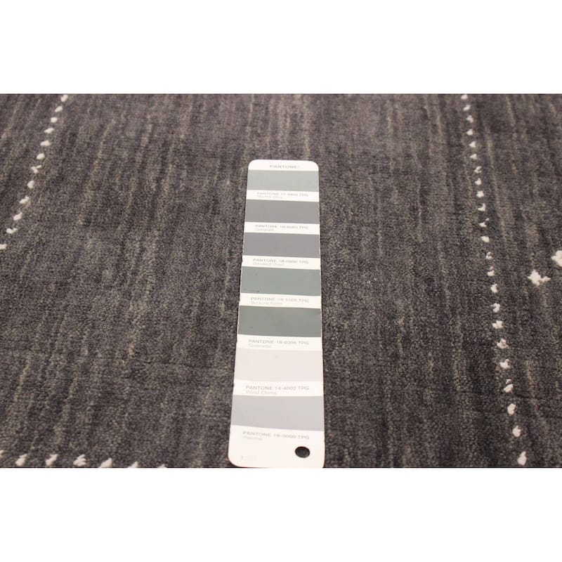 Kashkuli Gabbeh Grey Rug 3'11" x 5'10" - 3'11 x 5'10