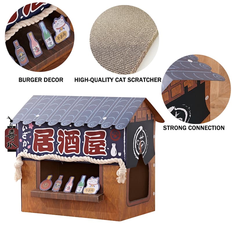 NATAZO Cat Scratcher Small Cat House