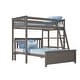 preview thumbnail 6 of 25, Max and Lily L Shaped Twin over Full Bunk Bed with Bookcase