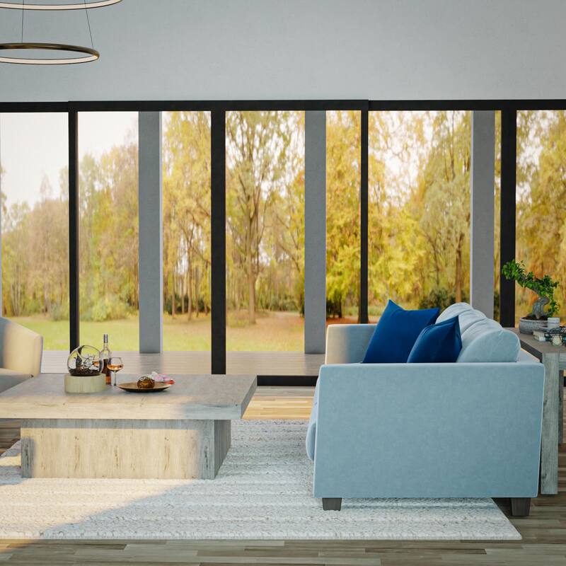 Alora Decor Wren Hand Woven Contemporary Ivory Stripe Rug