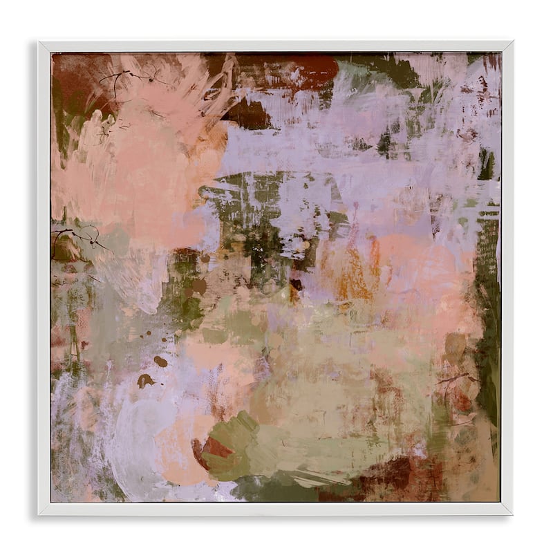 Stupell Rustic Distressed Impression Framed Giclee Art Design By Hayley Michelle - 24 x 24 - White