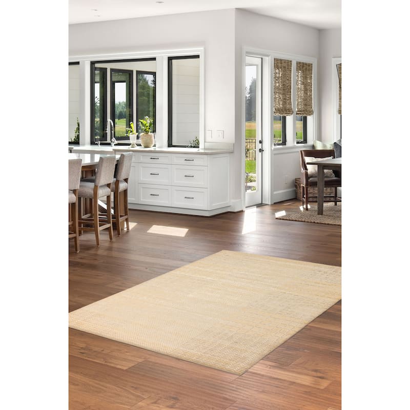 Kashkuli Gabbeh Cream Rug 5'3" x 7'6" - 5'3 x 7'6