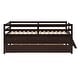 preview thumbnail 39 of 46, Modern Twin Size Low Loft Bed With Full Safety Fence,Climbing Ladder,Storage Drawers and Trundle