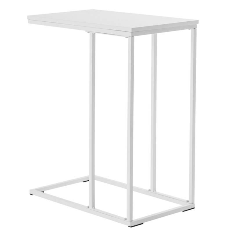 Modern C-Type Single Layer MDF Iron Rectangle Side Table - 18.9” x 11.02” x 22.83"