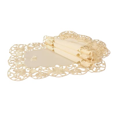 Daisy Lace Floral Placemats-Ivory Set of 4 - 1218