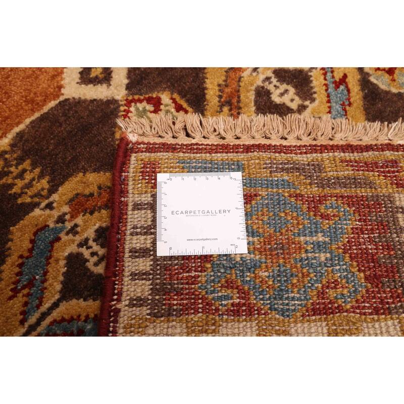 ECARPETGALLERY Hand-knotted Finest Agra Jaipur Multi Color Wool Rug - 2'4 x 8'5