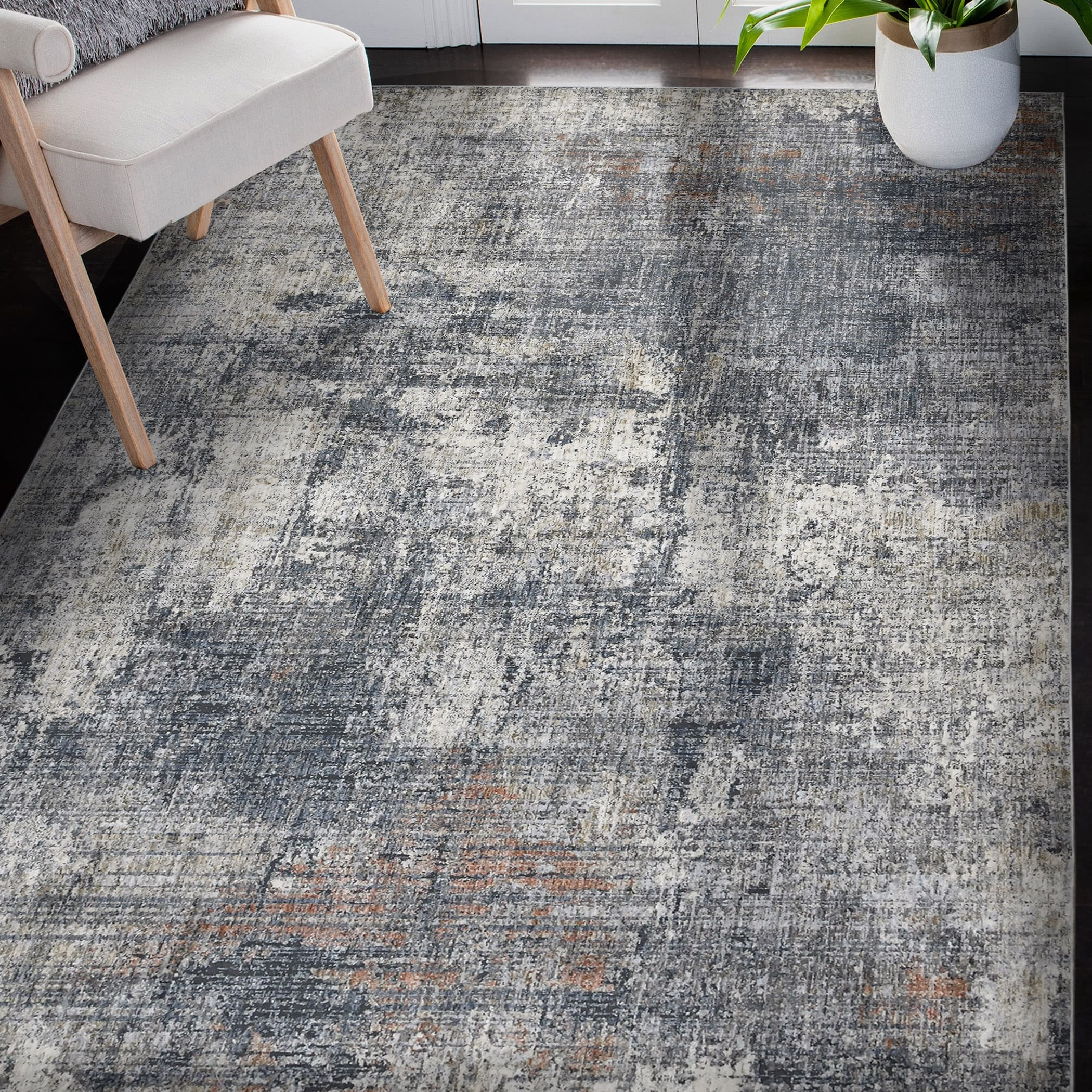 Magi Veronica Modern Abstract Polyester Area Rug