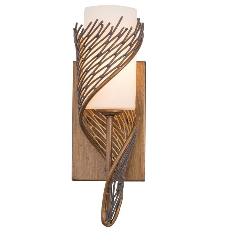 Varaluz Flow 1-light Wall Sconce - Hammered Ore