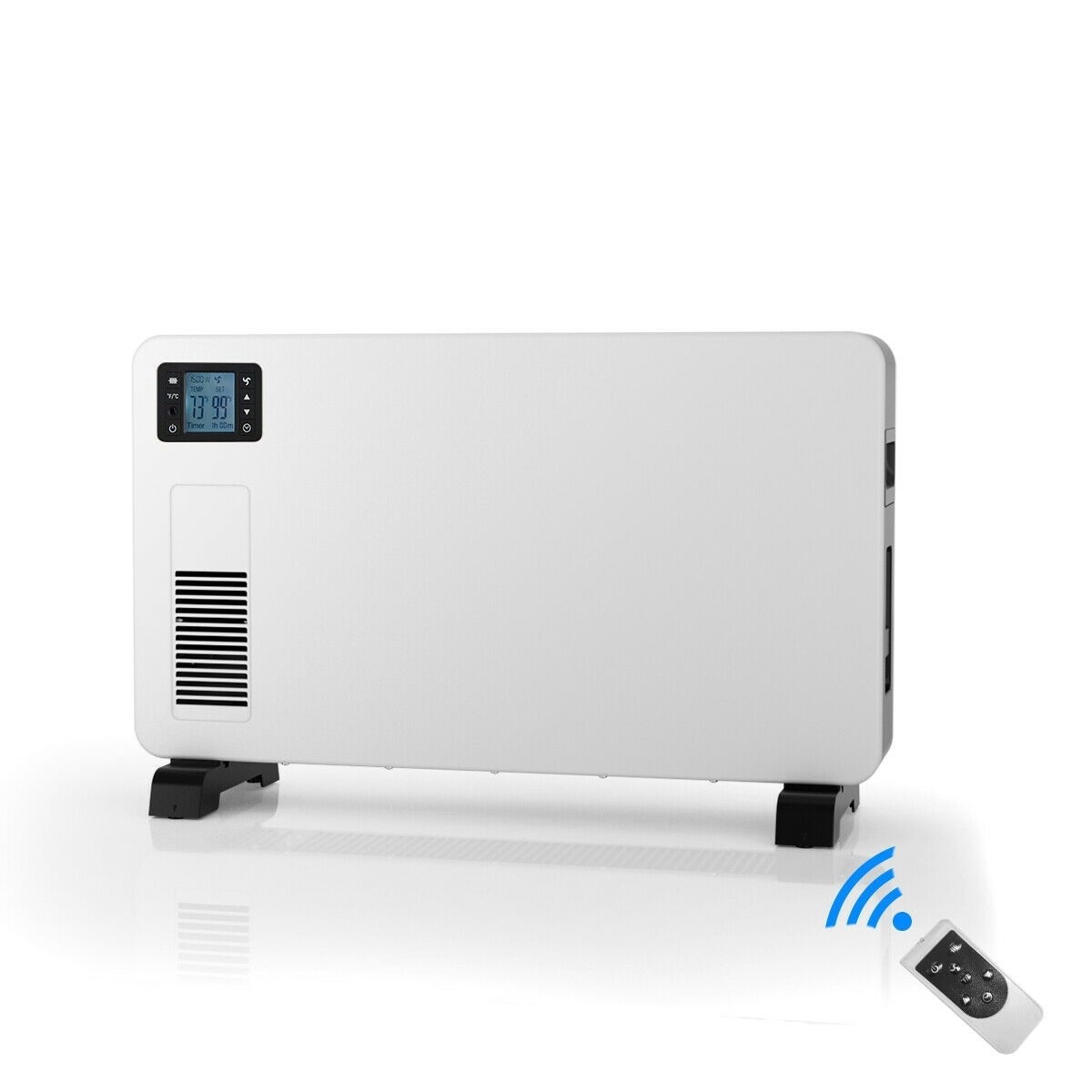 1500 W Freestanding Convector Heater with Remote Control - 27 x 8.5 x 17  (L x W x H) - Bed Bath u0026 Beyond - 30751443