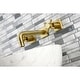 preview thumbnail 15 of 22, Kingston Brass Concord Two-Handle 3-Hole Wall Mount Bathroom Faucet