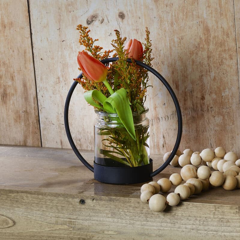 Elements Glass and Metal Holder, 7 Inch