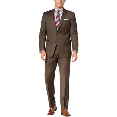Michael Kors Mens Calssic Formal Tuxedo, Brown, 40 Regular / 33W x 37L