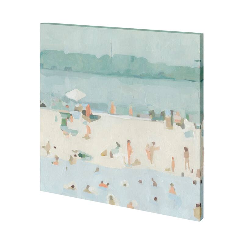 Sea Glass Sandbar I (30 x 30) Canvas Art Print - Small