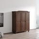 preview thumbnail 4 of 15, Bastian Solid Wood Wardrobe