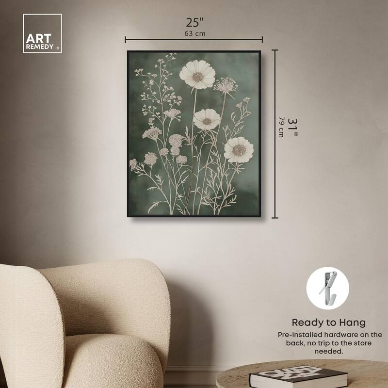 Airy Green Garden Canvas by Art Remedy