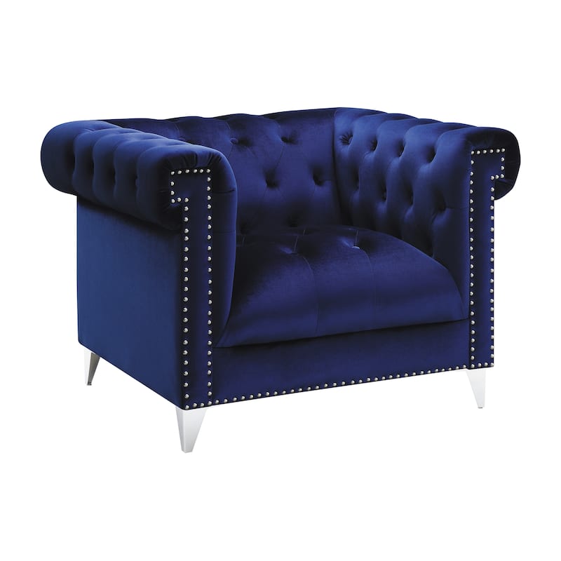 Starlet Blue 3-Piece Tufted Back Living Room Set
