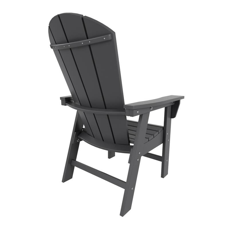 Laguna Hdpe All Weather Outdoor Patio Adirondack Dining Chair With Arms