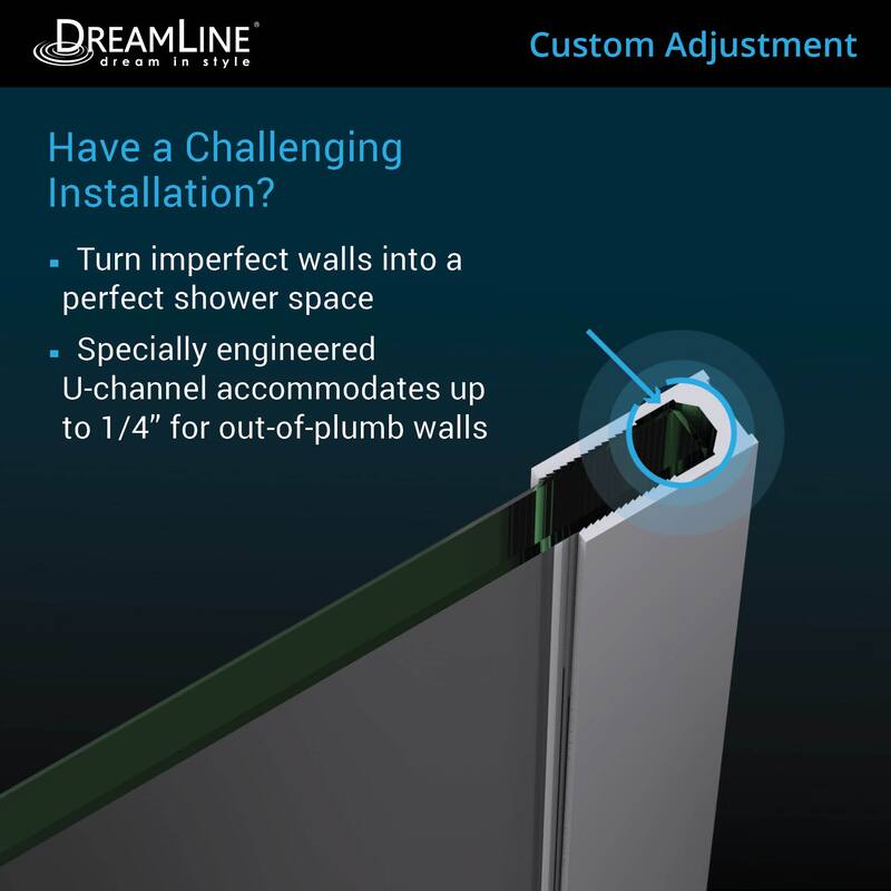 DreamLine Prism Plus 40 in. x 40 in. x 72 in. Frameless Hinged Shower Enclosure - 40" x 40"
