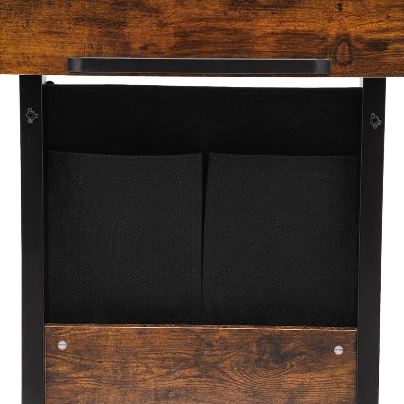 Adjustable Height Standing Desk Rolling Laptop Desk