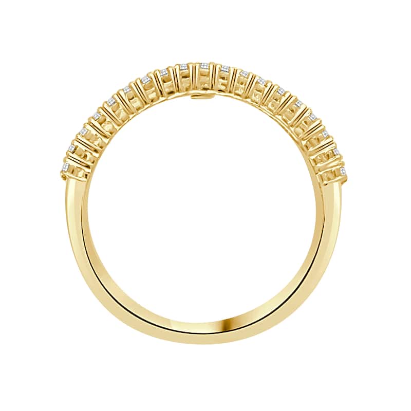 Auriya 14k Gold Lab Grown Emerald-Cut and Round Diamond Wide Band Ring 2.41 ct. tw. (F-G, VS)