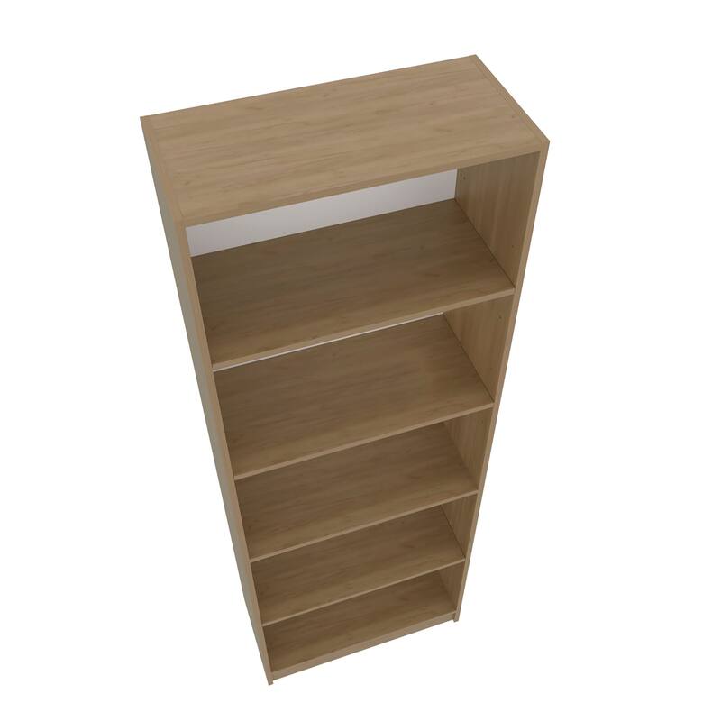 Dam Bookcase with Open Storage and 5 Shelves