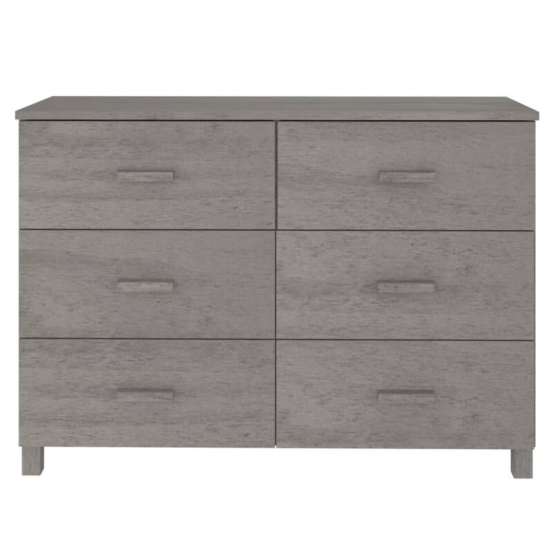 vidaXL Sideboard Buffet Console Cabinet with Storage HAMAR Solid Wood Pine - 44.5"x15.7"x31.5"