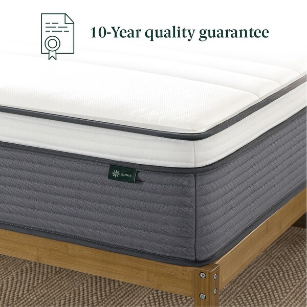 Priage by ZINUS 12-inch Support Plus Pocket Spring Hybrid Mattress