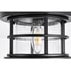 preview thumbnail 11 of 11, Jocelyn Outdoor Flush Mount in Black