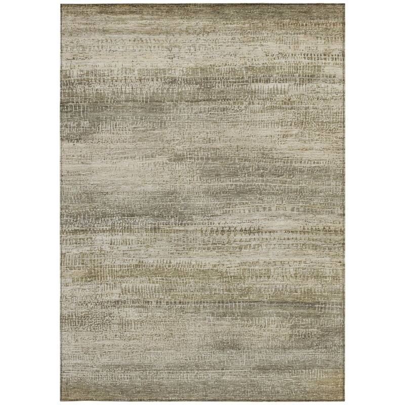 HomeRoots Abstract Transitional Rectangle Outdoor Rug