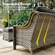 preview thumbnail 34 of 71, OVIOS 10-piece Patio Wicker Swivel Rocking Chair Set With Fire Pit