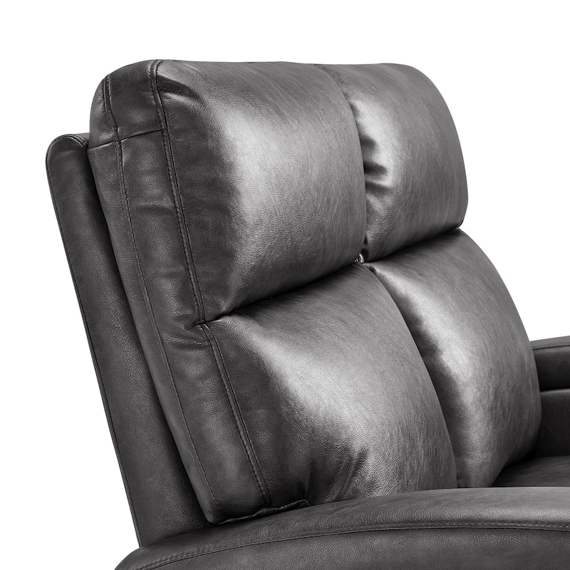 Zero Wall Recliner Loveseat with USB & Type-C Dual Ports, for Small Space, Living Room