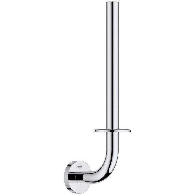 Grohe 41 078 Essentials Wall Mounted Spring Bar Toilet Paper Holder - Starlight Chrome