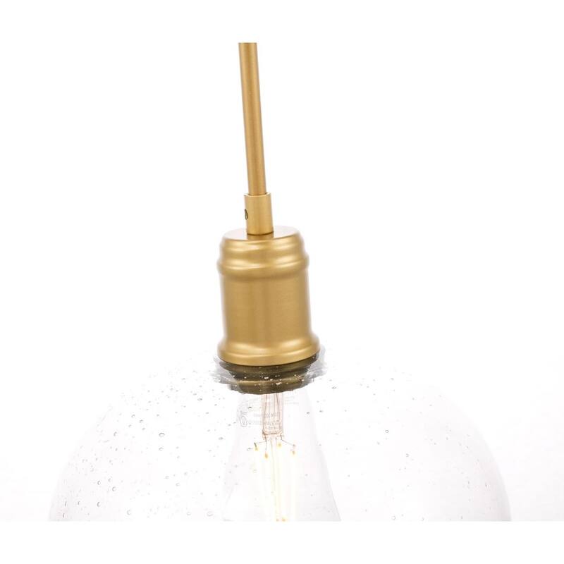 Candie 10-Inch 1-Light Clear Glass Pendant