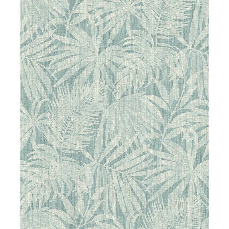 Chesapeake Sonny Light Blue Fronds Wallpaper