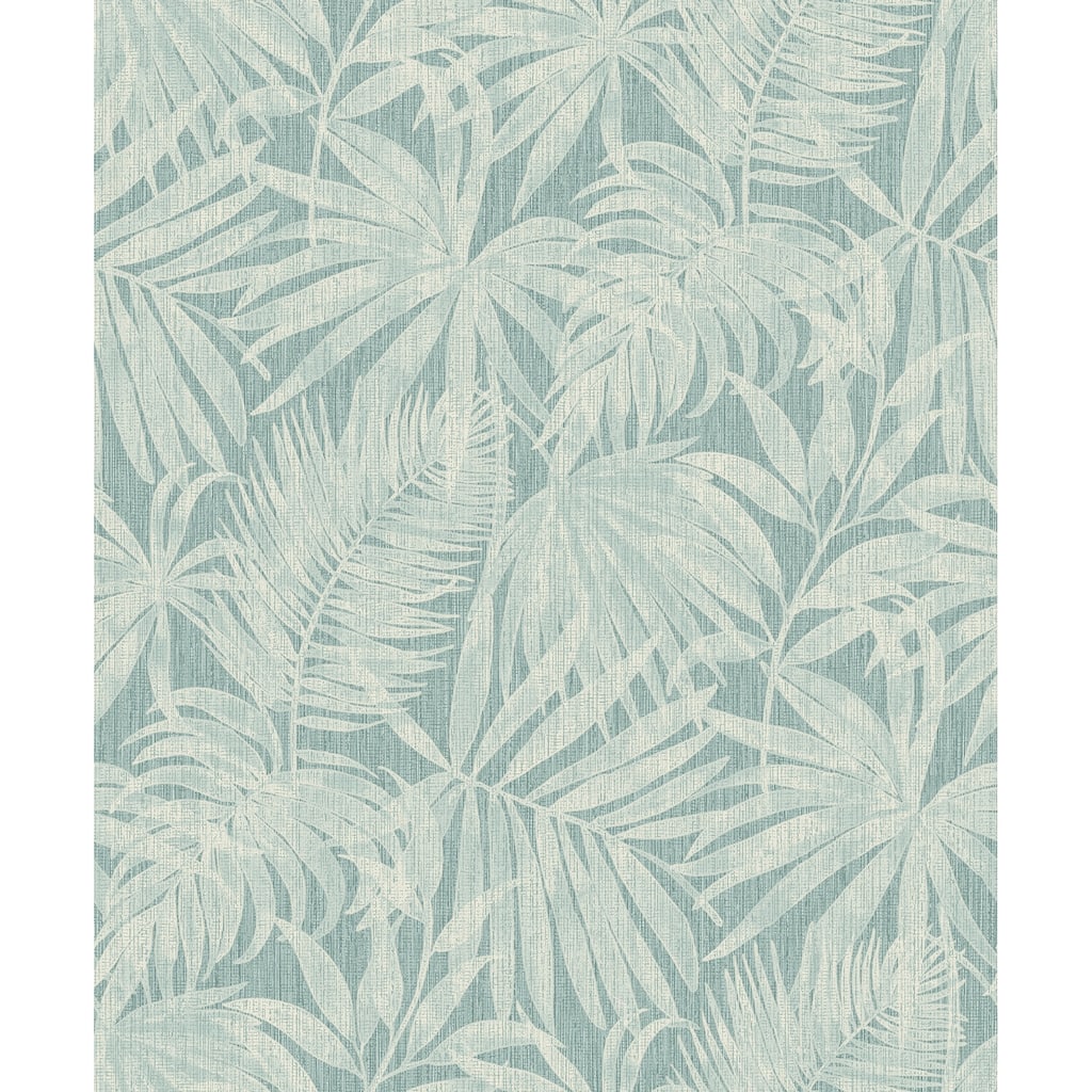 Chesapeake Sonny Light Blue Fronds Wallpaper
