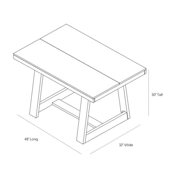 Plank and Beam Classic Dining Table 48" On Sale Bed Bath & Beyond