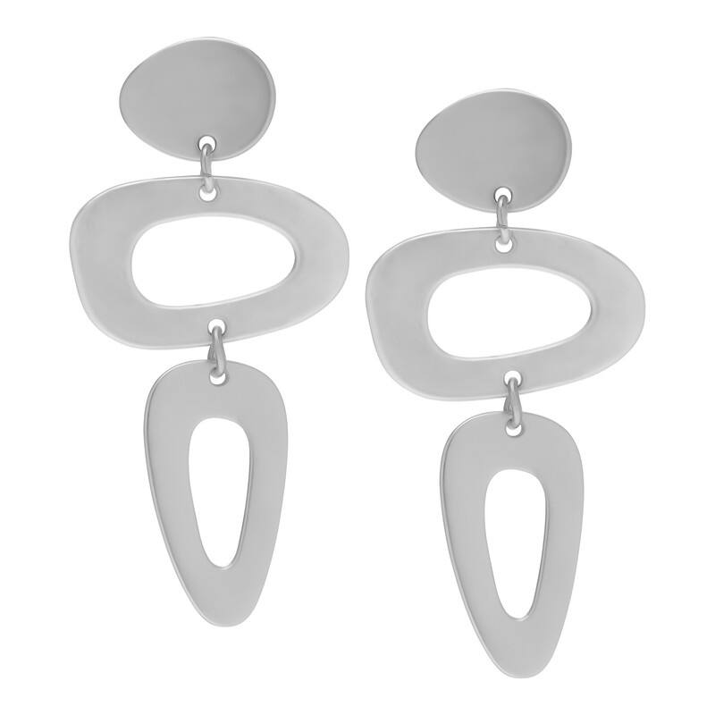 Victoria Townsend Gold Plated Dangling Rhombous Earrings