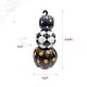 preview thumbnail 6 of 11, Haunted Hill Farm 2.4-Ft. Designer Polka Dot Checkerboard Pumpkin Stack Halloween Decoration