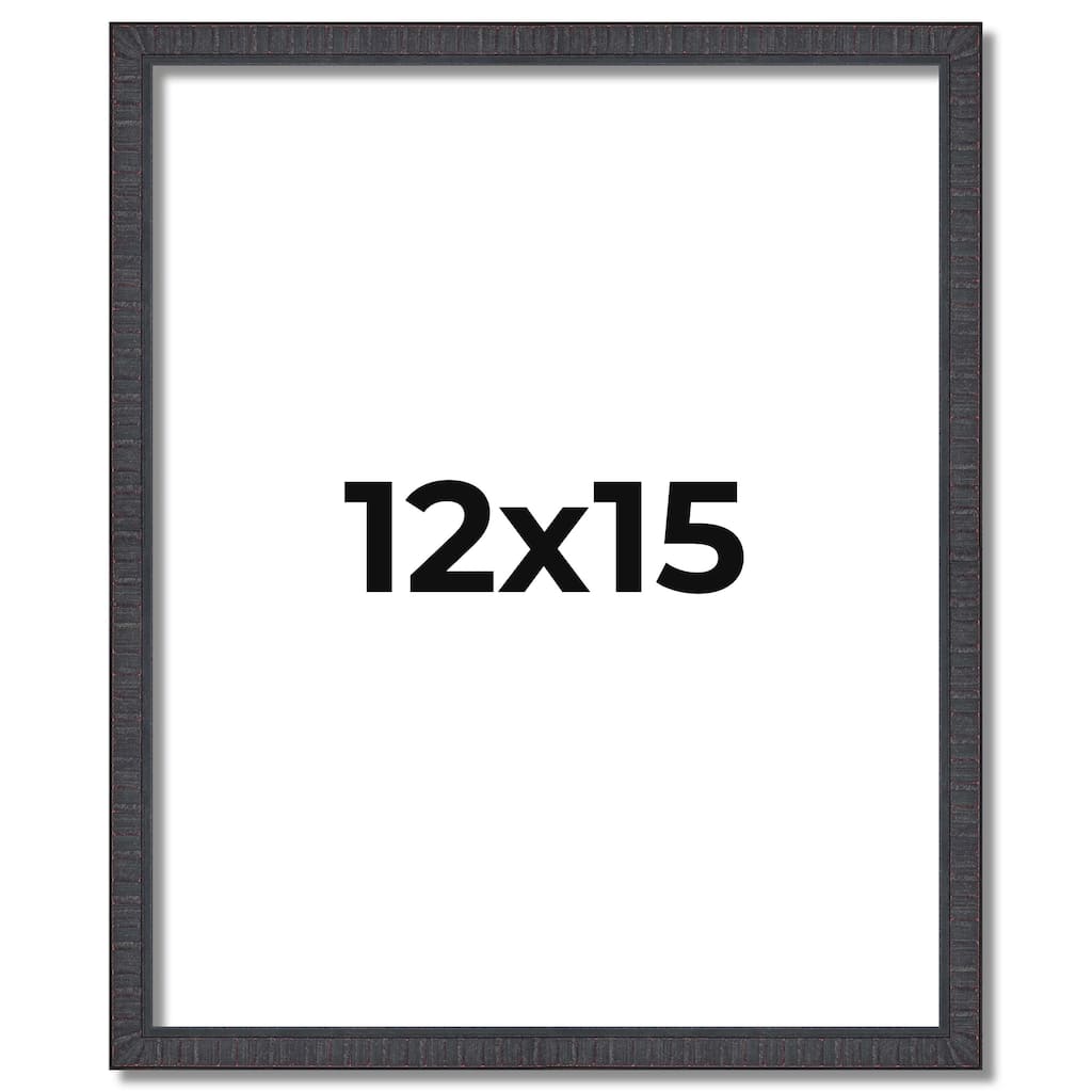 12x15 Frame Brown Picture Frame - Complete Modern Photo Frame Includes