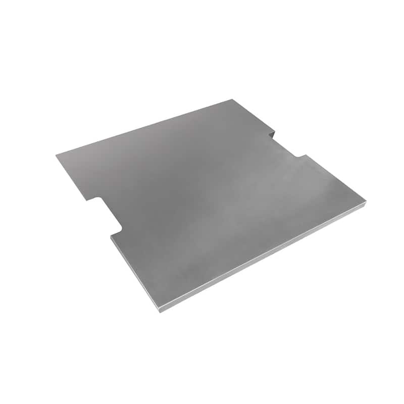 Elementi Outdoor Fire Pit Table Square Stainless-Steel Lid Fire Pit Accessories - 14 x 14 x 1